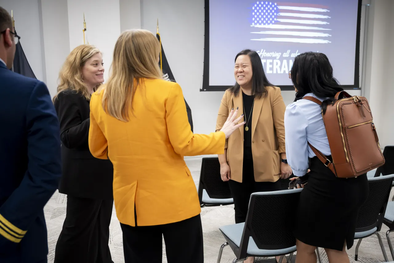 Image: DHS Senior Official Performing the Duties of the Deputy Secretary Kristie Canegallo Participates in a TSA HQ Town Hall Veterans Day Ceremony (035)