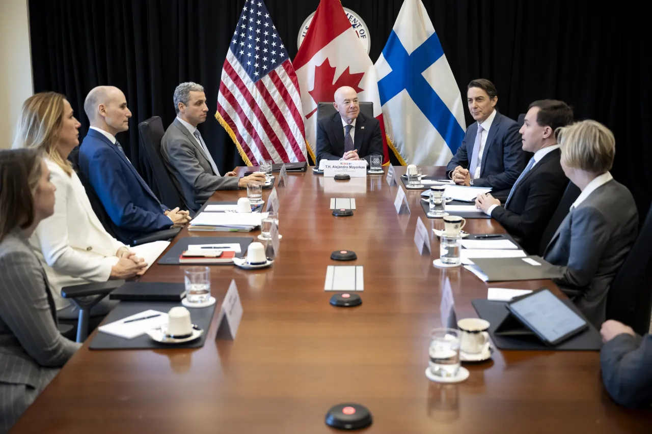 Image: DHS Secretary Alejandro Mayorkas Participates in a Trilateral Meeting with Canada and Finland (012)