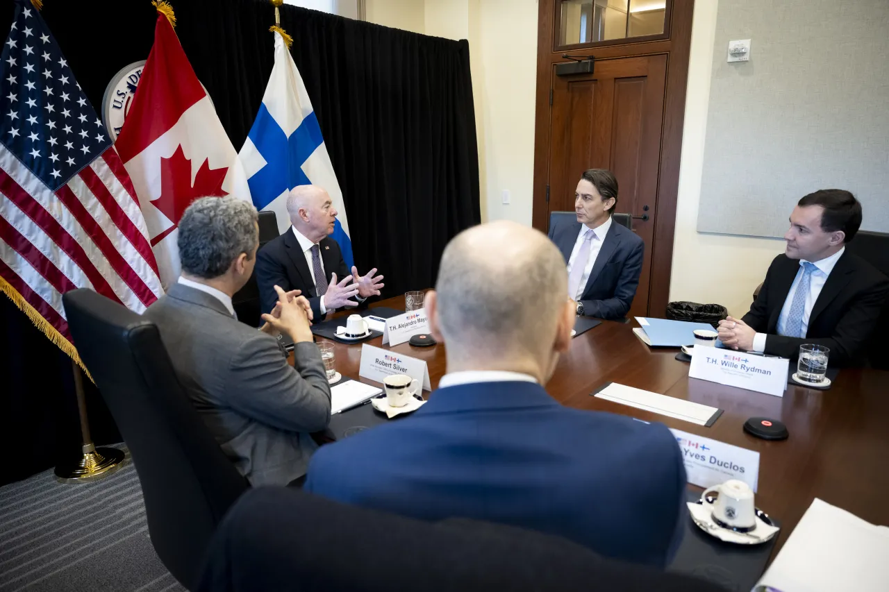 Image: DHS Secretary Alejandro Mayorkas Participates in a Trilateral Meeting with Canada and Finland (017)