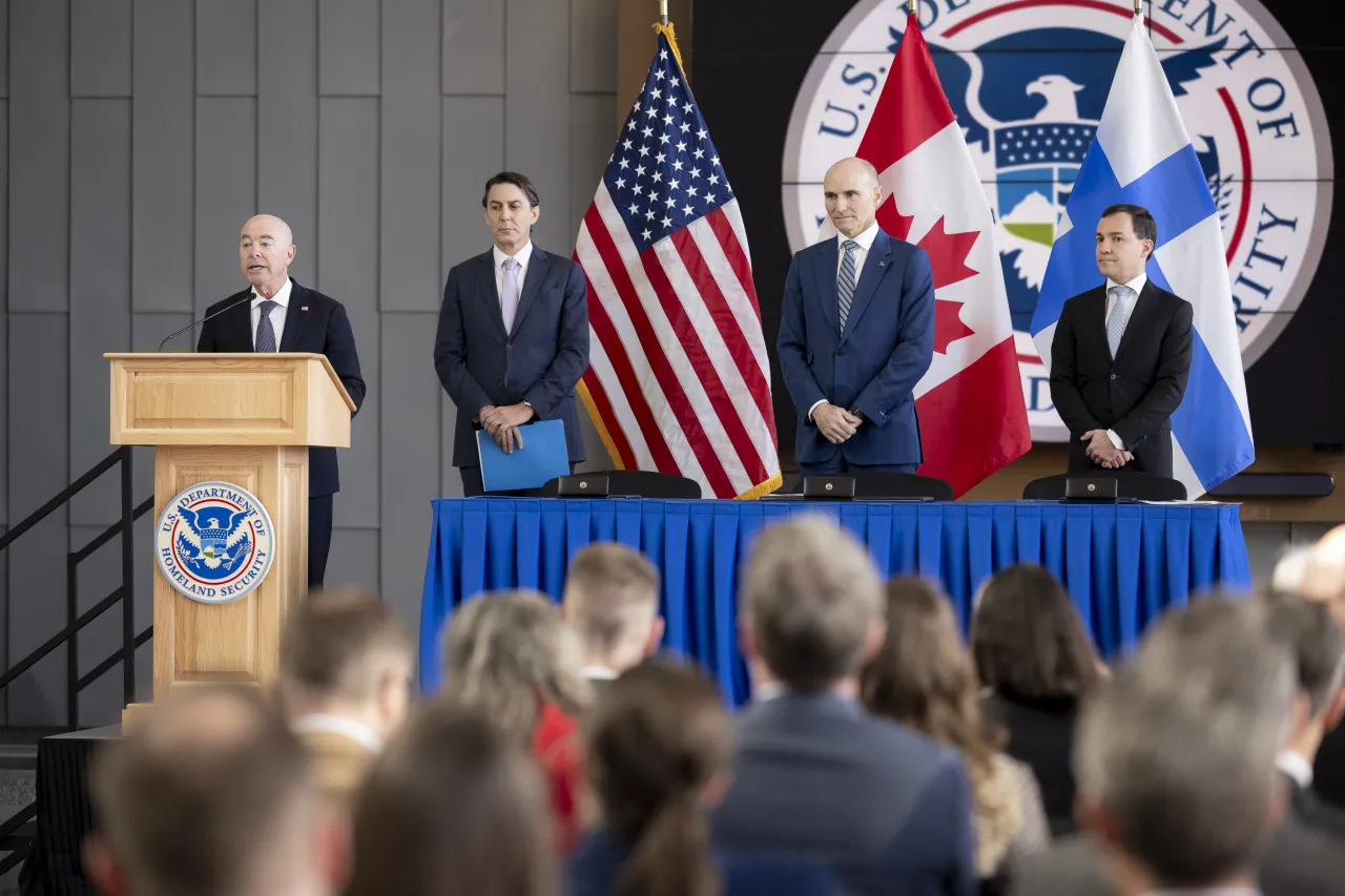 Image: DHS Secretary Alejandro Mayorkas Signs ICE Pact MOU with Canada and Finland (026)