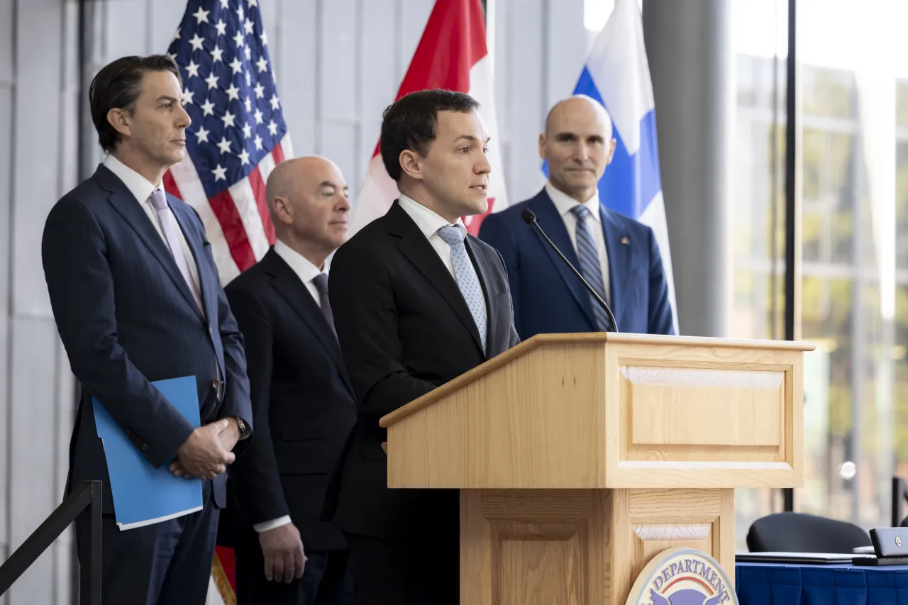 Image: DHS Secretary Alejandro Mayorkas Signs ICE Pact MOU with Canada and Finland (034)