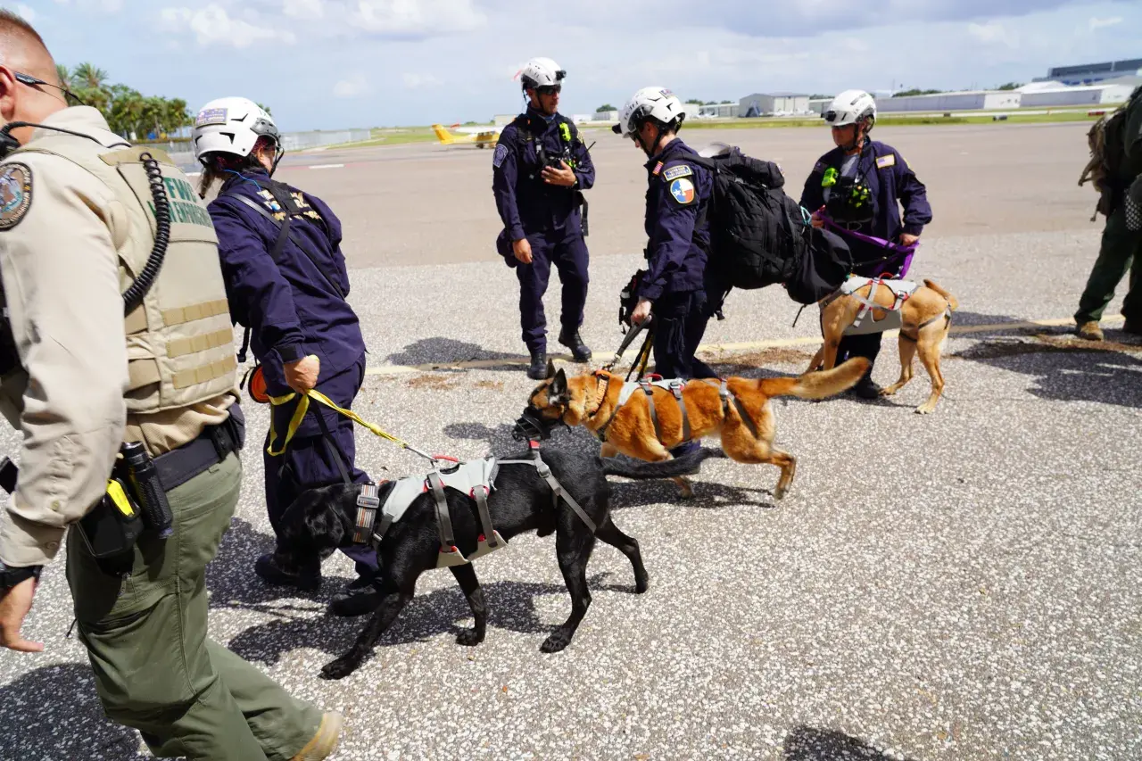 Image: Urban Search and Rescue's Texas Task Force One on Site for Hurricane Helene Support