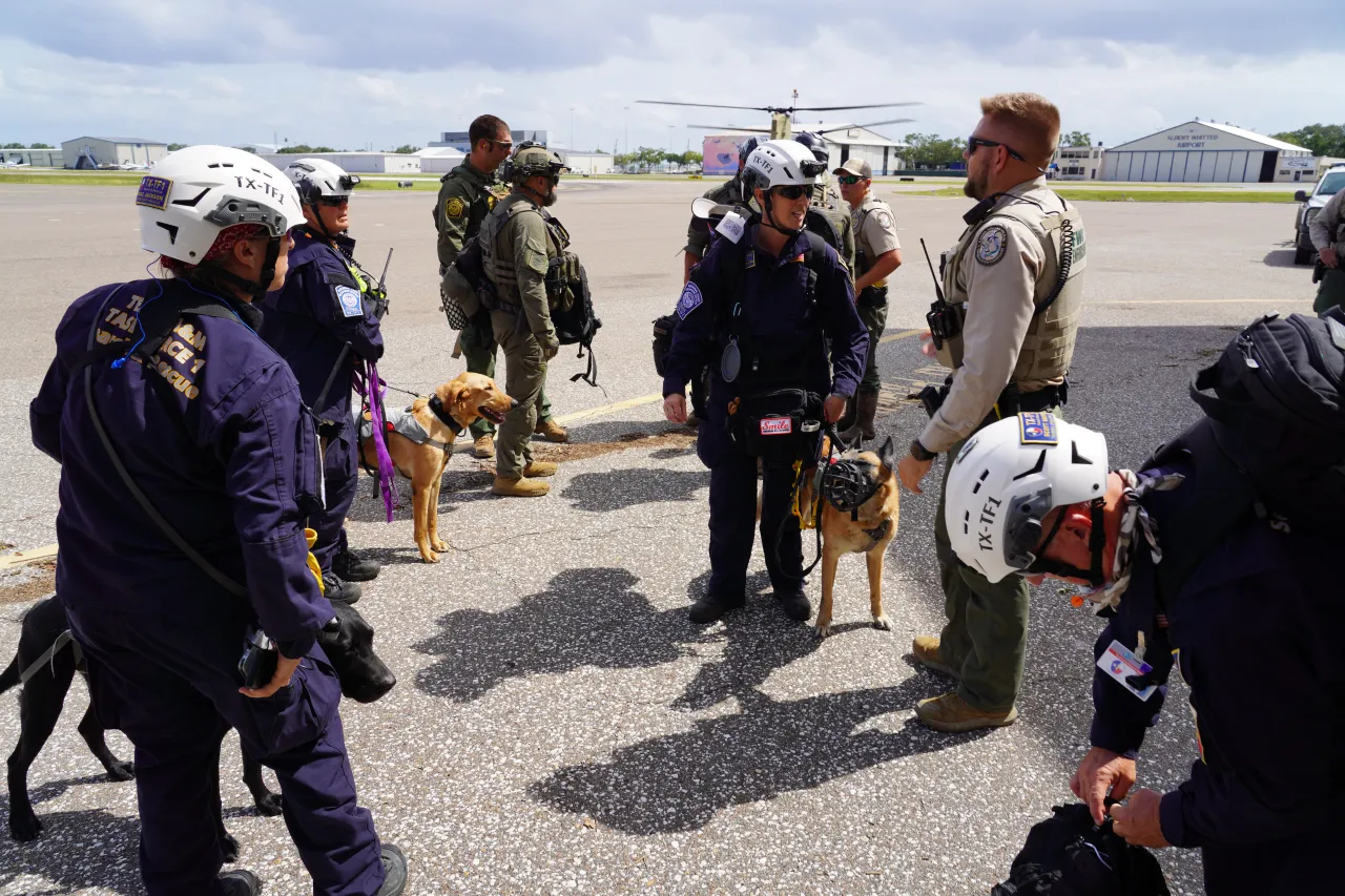 Image: Texas Task Force One Teams at Albert Whitted Airport in Fla.