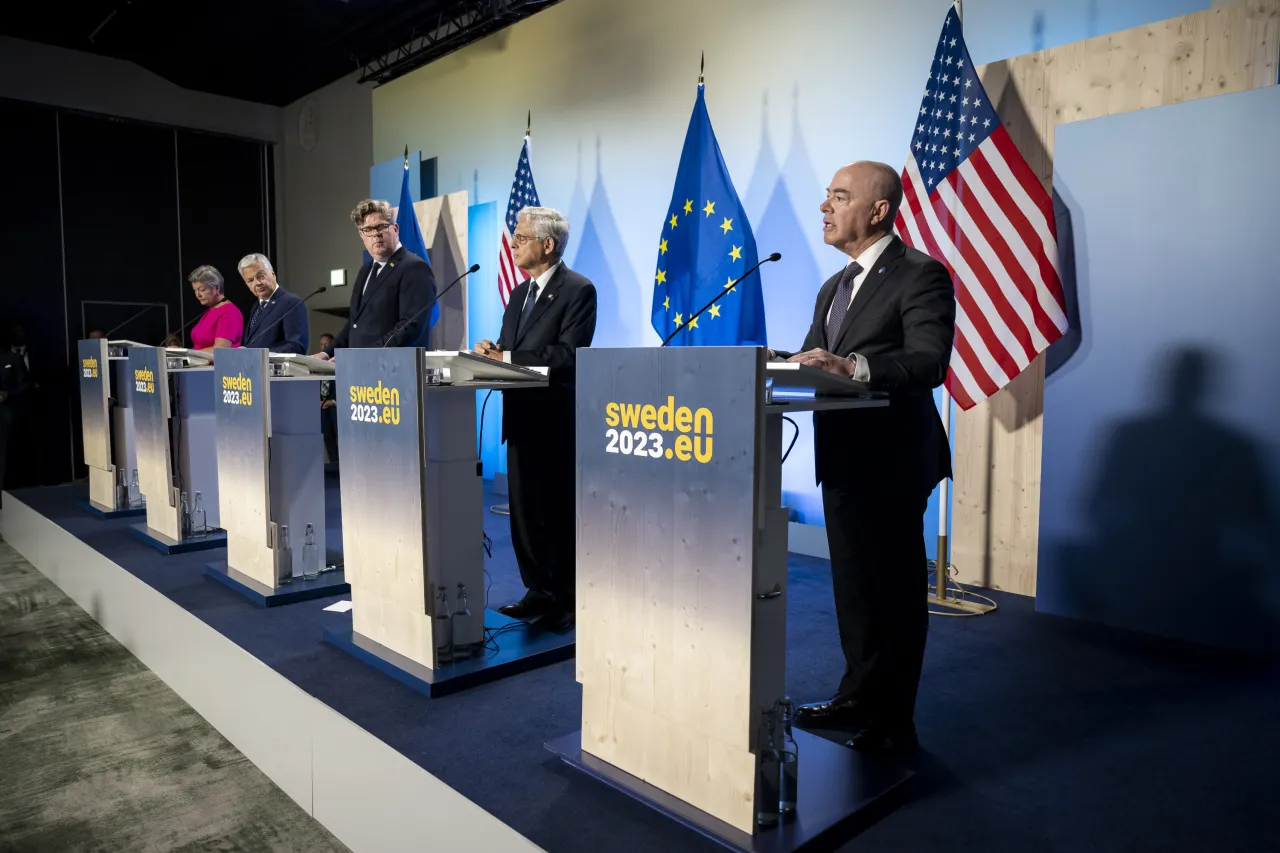 Image: DHS Secretary Alejandro Mayorkas participates in a Joint Press Conference  (121)