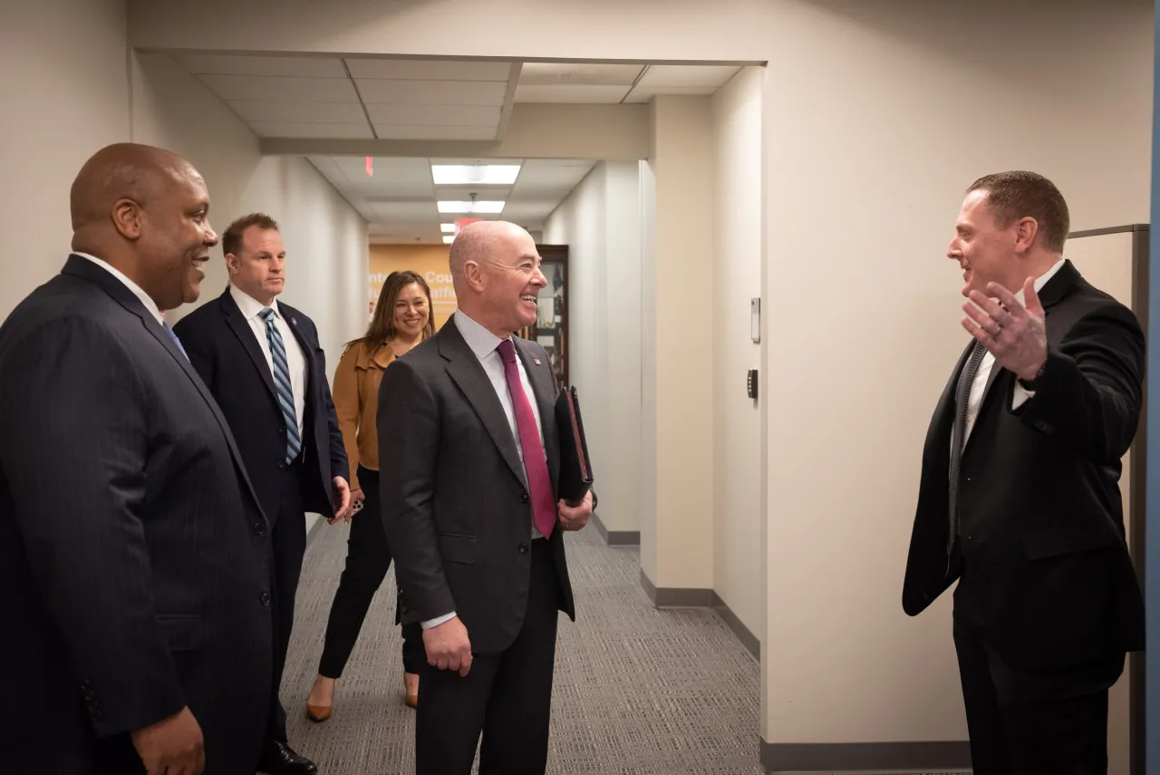 Image: DHS Secretary Alejandro Mayorkas Meets with Employees from the DHS Center for Countering Human Trafficking (026)