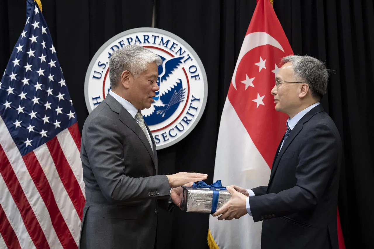 Image: DHS Deputy Secretary John Tien Participates in a Bilat with Singapore Permanent Secretary Mr. Pang Kin Keong  (009)