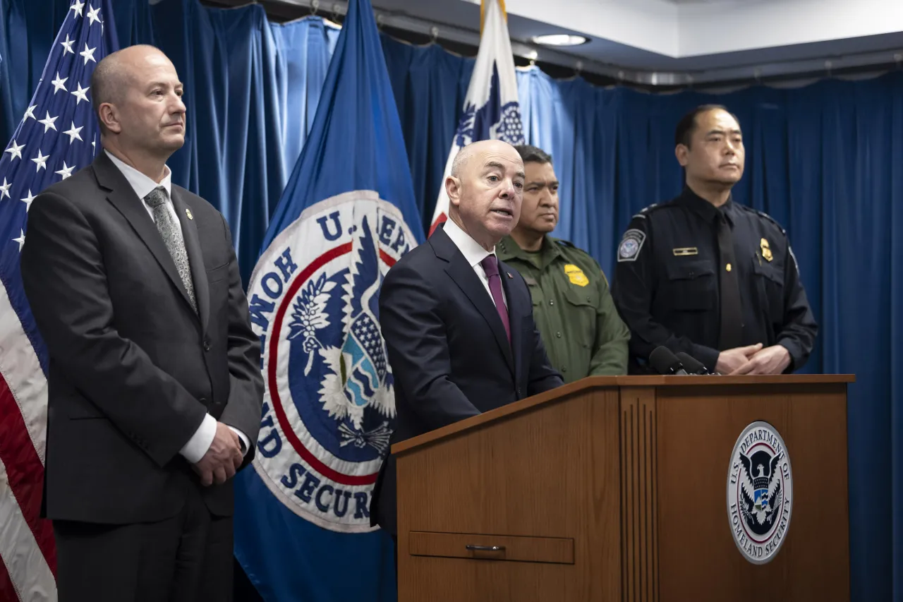 Image: DHS Secretary Alejandro Mayorkas Delivers Remarks on New Border Enforcement Measures (005)