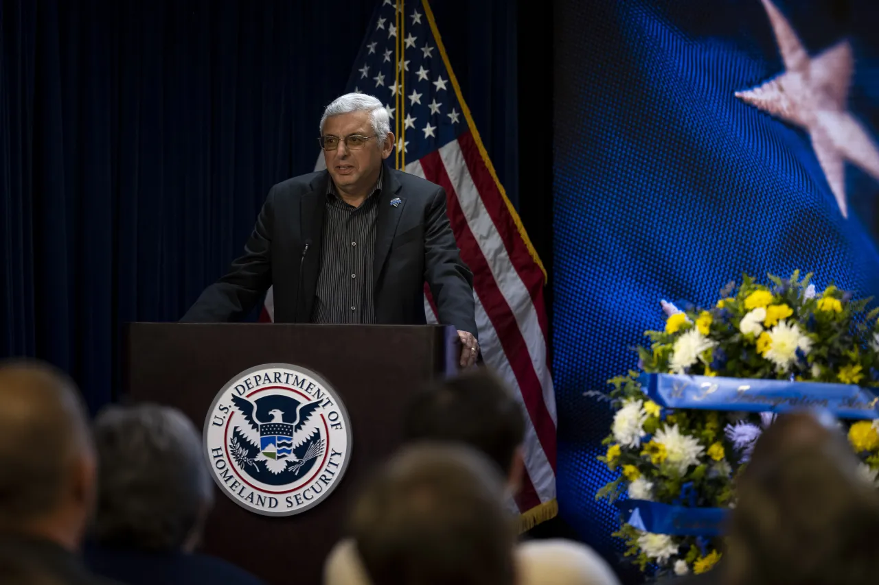 Image: DHS Secretary Alejandro Mayorkas Attends ICE Valor Memorial and Wreath Laying  (018)