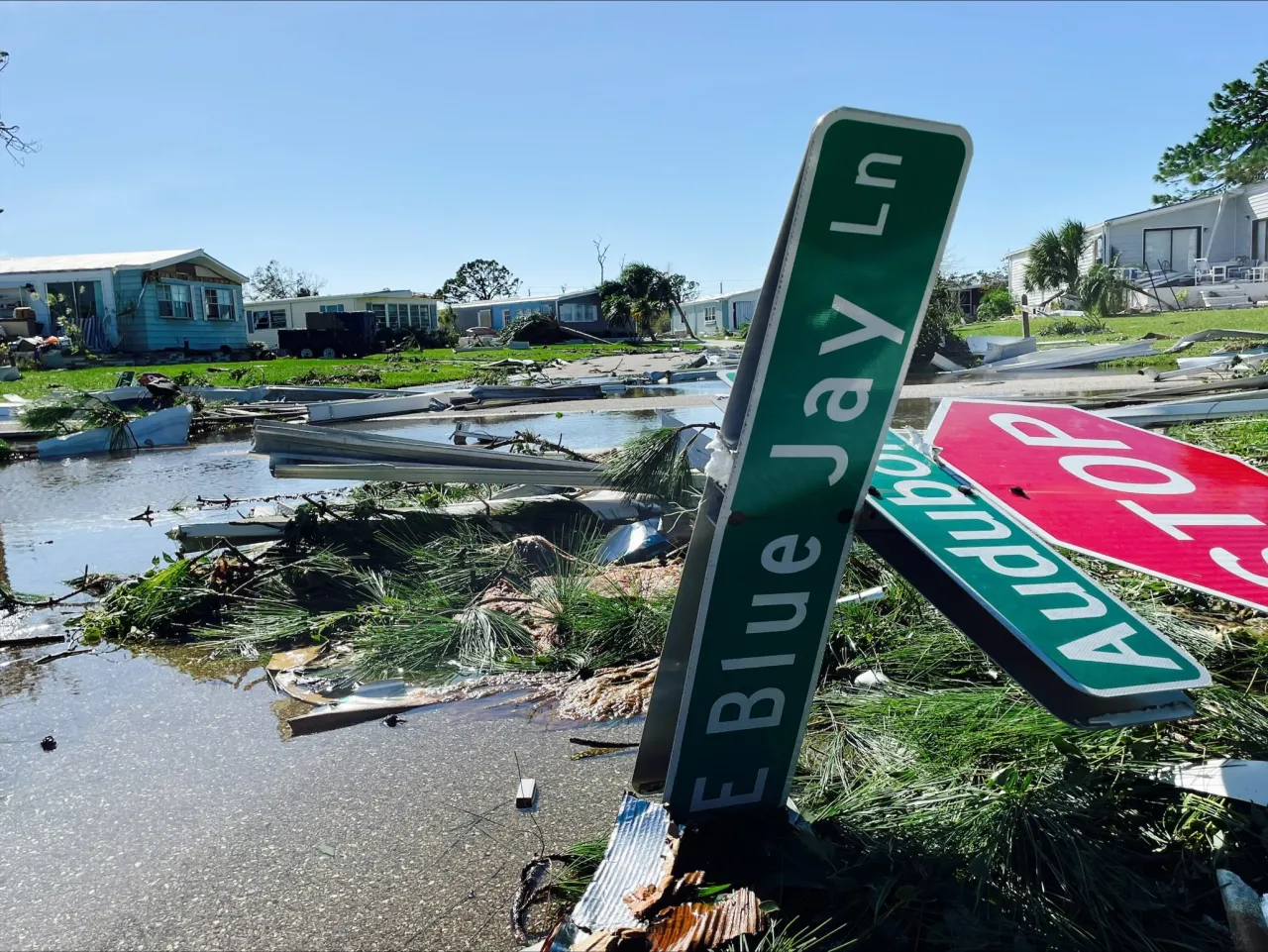 Image: Florida Neighborhood Damage from Hurricane Ian