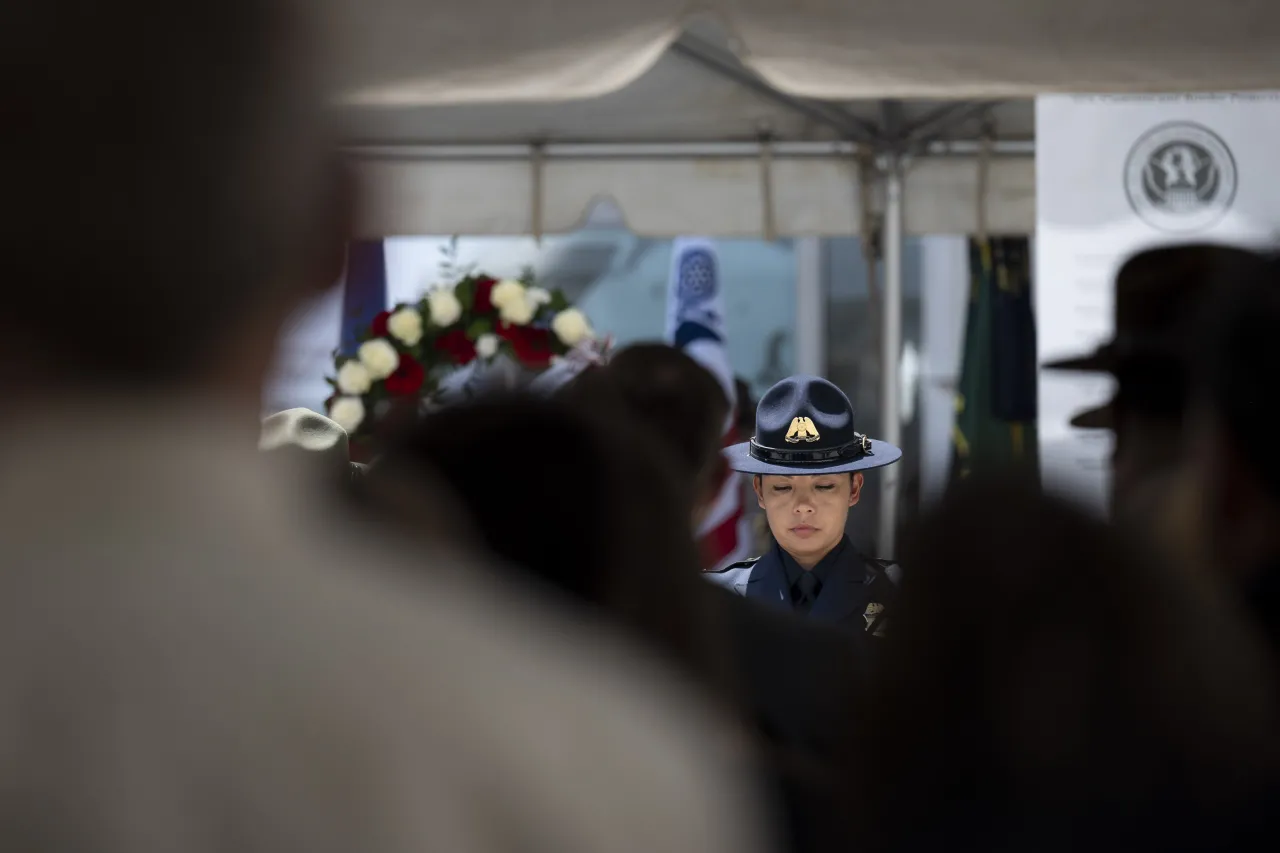 Image: DHS Secretary Alejandro Mayorkas Attends the Annual CBP Valor Memorial   (056)