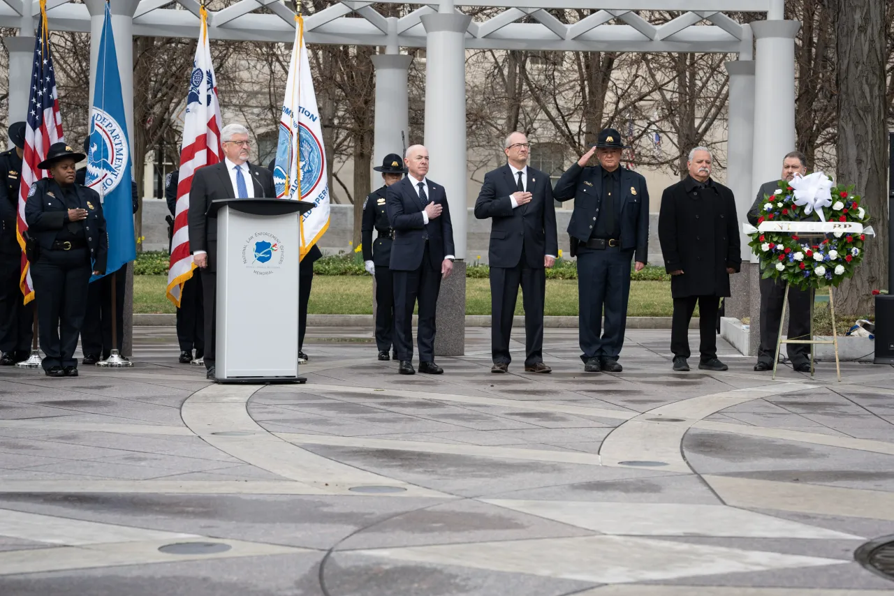 Image: DHS Secretary Alejandro Mayorkas Gives Remarks at NTEU Wreath Laying Ceremony (014)