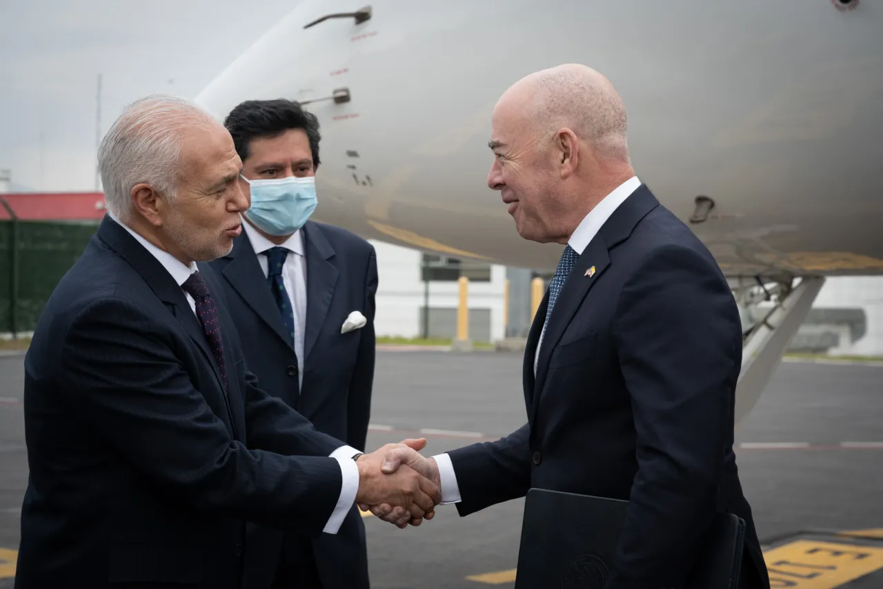 Image: DHS Secretary Alejandro Mayorkas Arrives in Quito, Ecuador (005)