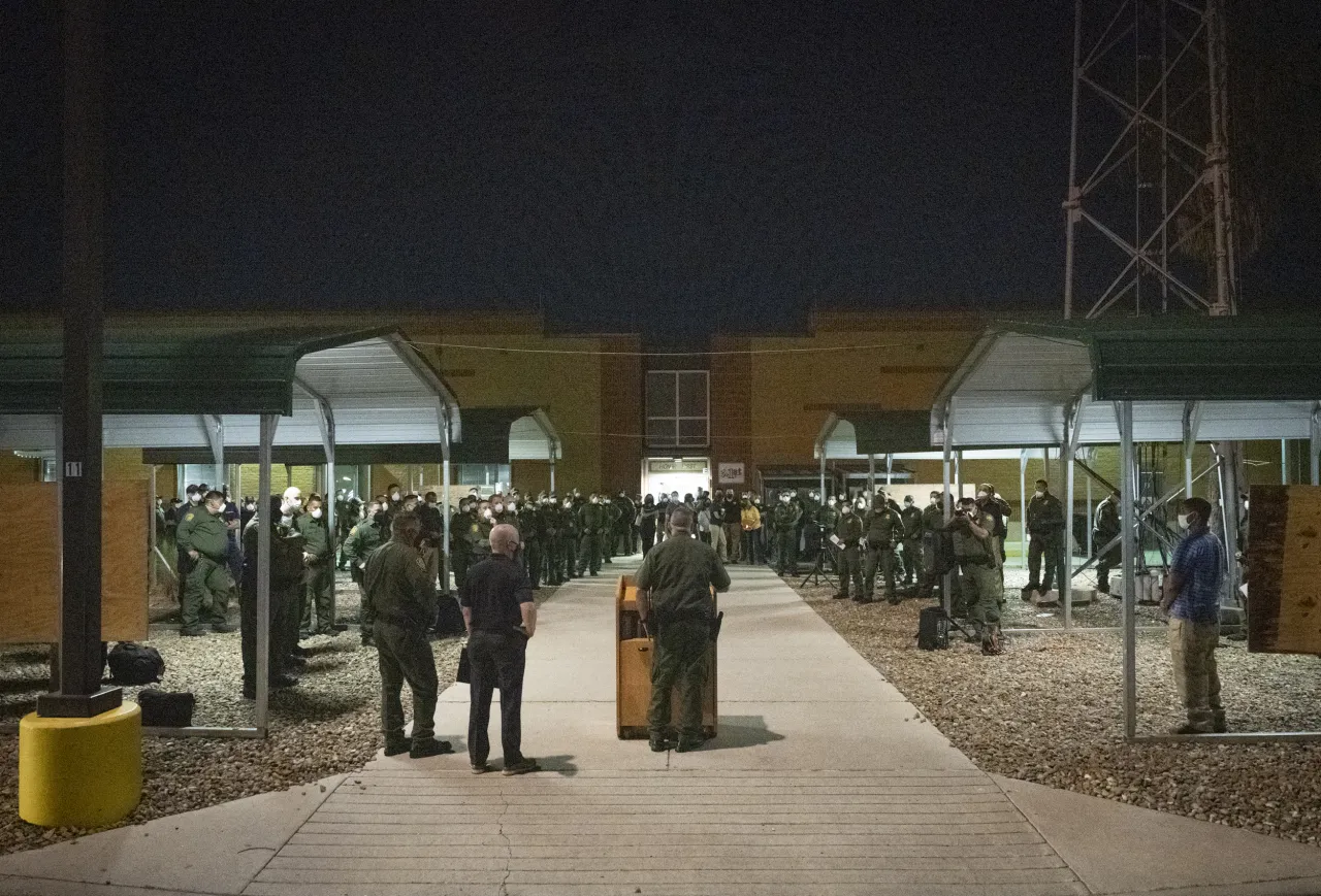 Image: DHS Secretary Alejandro Mayorkas Attends Border Patrol Muster (2)