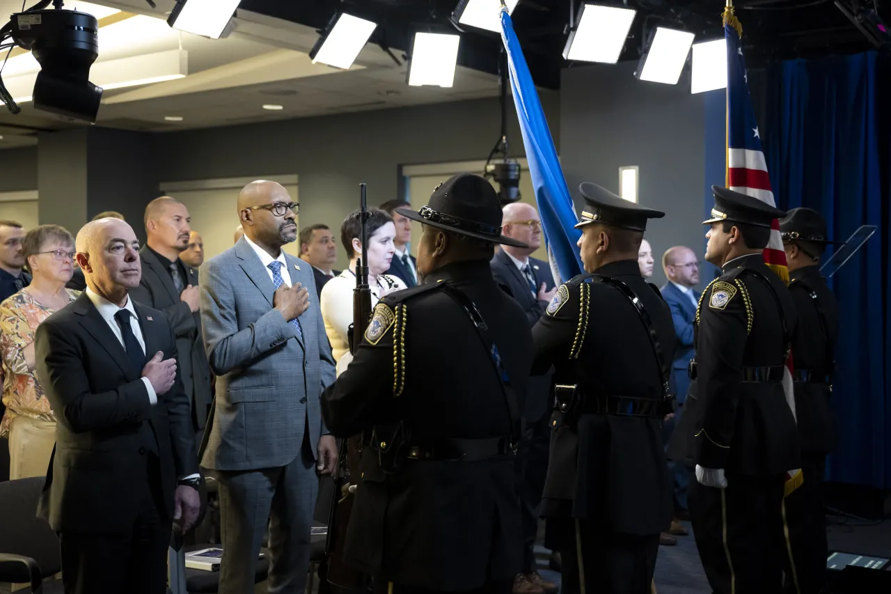 Image: DHS Secretary Alejandro Mayorkas Attends ICE Valor Memorial and Wreath Laying  (006)