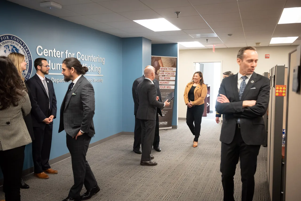 Image: DHS Secretary Alejandro Mayorkas Meets with Employees from the DHS Center for Countering Human Trafficking (036)