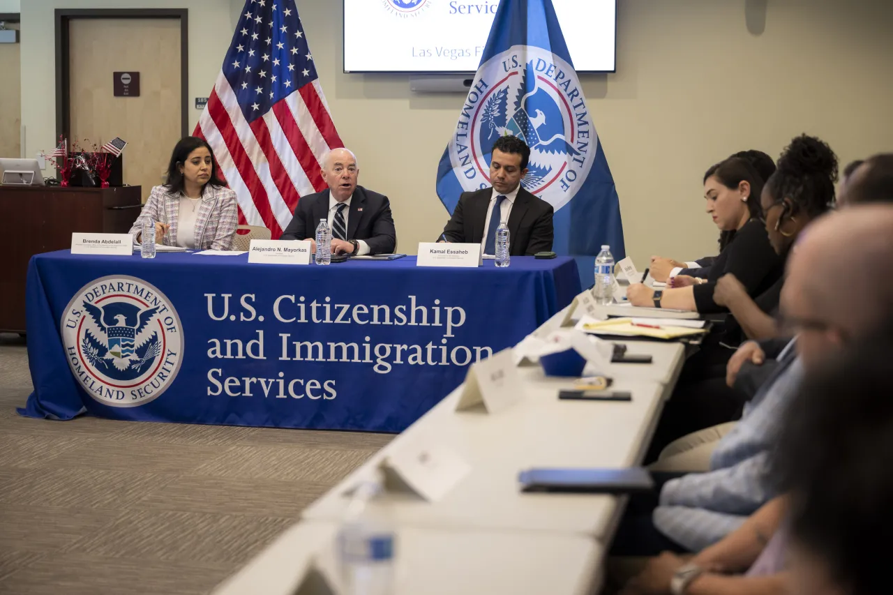 Image: DHS Secretary Alejandro Mayorkas Participates in a Worksite Enforcement Roundtable with Union Leaders  (030)