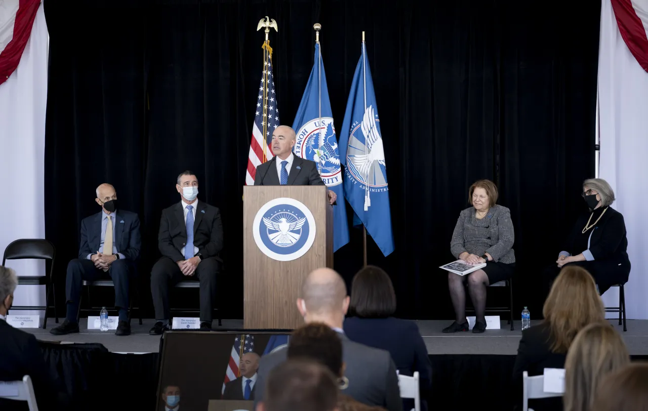 Image: DHS Secretary Alejandro Mayorkas Participates in TSA’s 20th Anniversary (041)