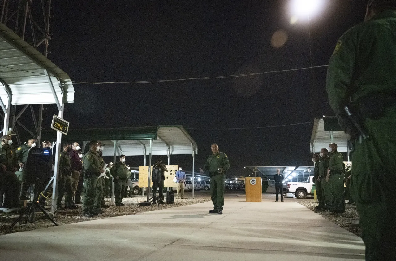 Image: DHS Secretary Alejandro Mayorkas Attends Border Patrol Muster (3)