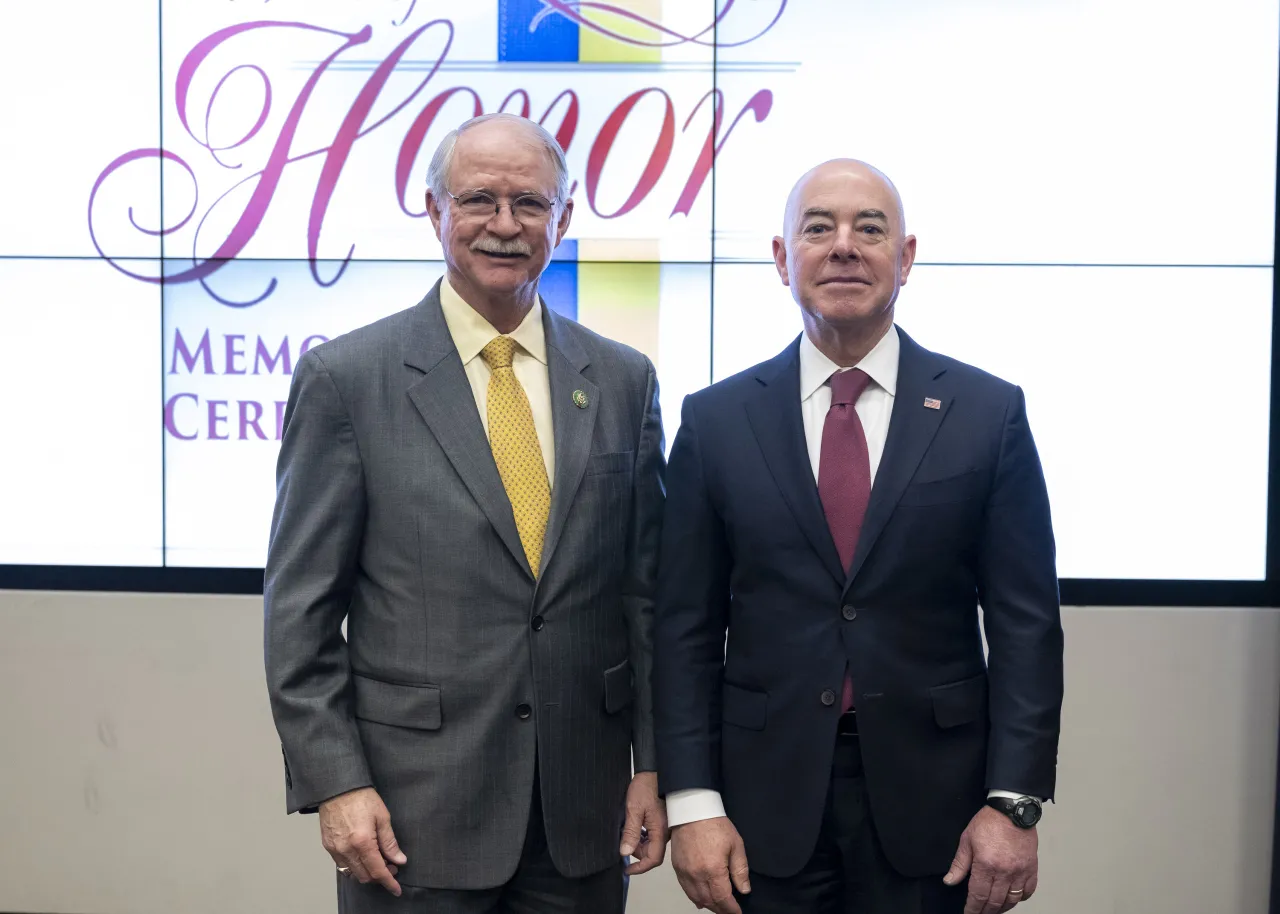 Image: DHS Secretary Alejandro Mayorkas Attends USSS Wall of Honor Ceremony  (032)