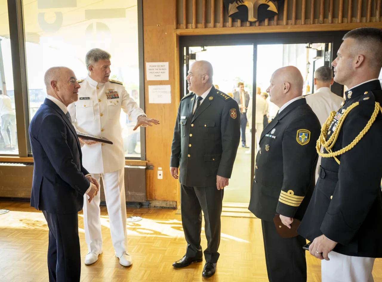 Image: DHS Secretary Alejandro Mayorkas Participates in the USCG Academy Graduation Ceremony (9)