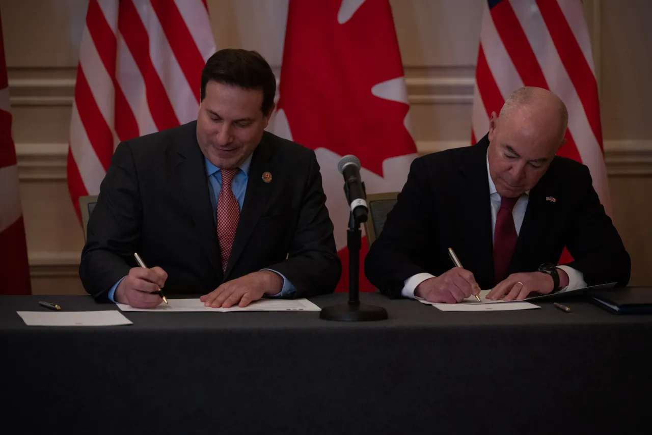 Image: DHS Secretary Alejandro Mayorkas Participates in Press Conference in Canada (011)