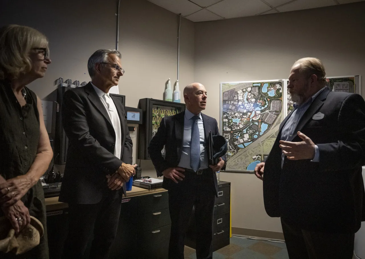 Image: DHS Secretary Mayorkas Tours Universal Studios (021)