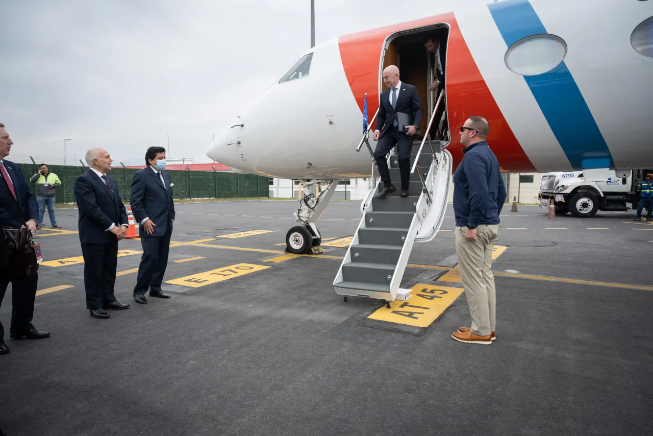 Image: DHS Secretary Alejandro Mayorkas Arrives in Quito, Ecuador (002)