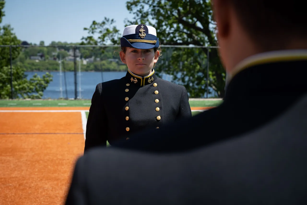 Image: DHS Secretary Alejandro Mayorkas Delivers Remarks at USCG Academy Commencement Address 2023 (069)