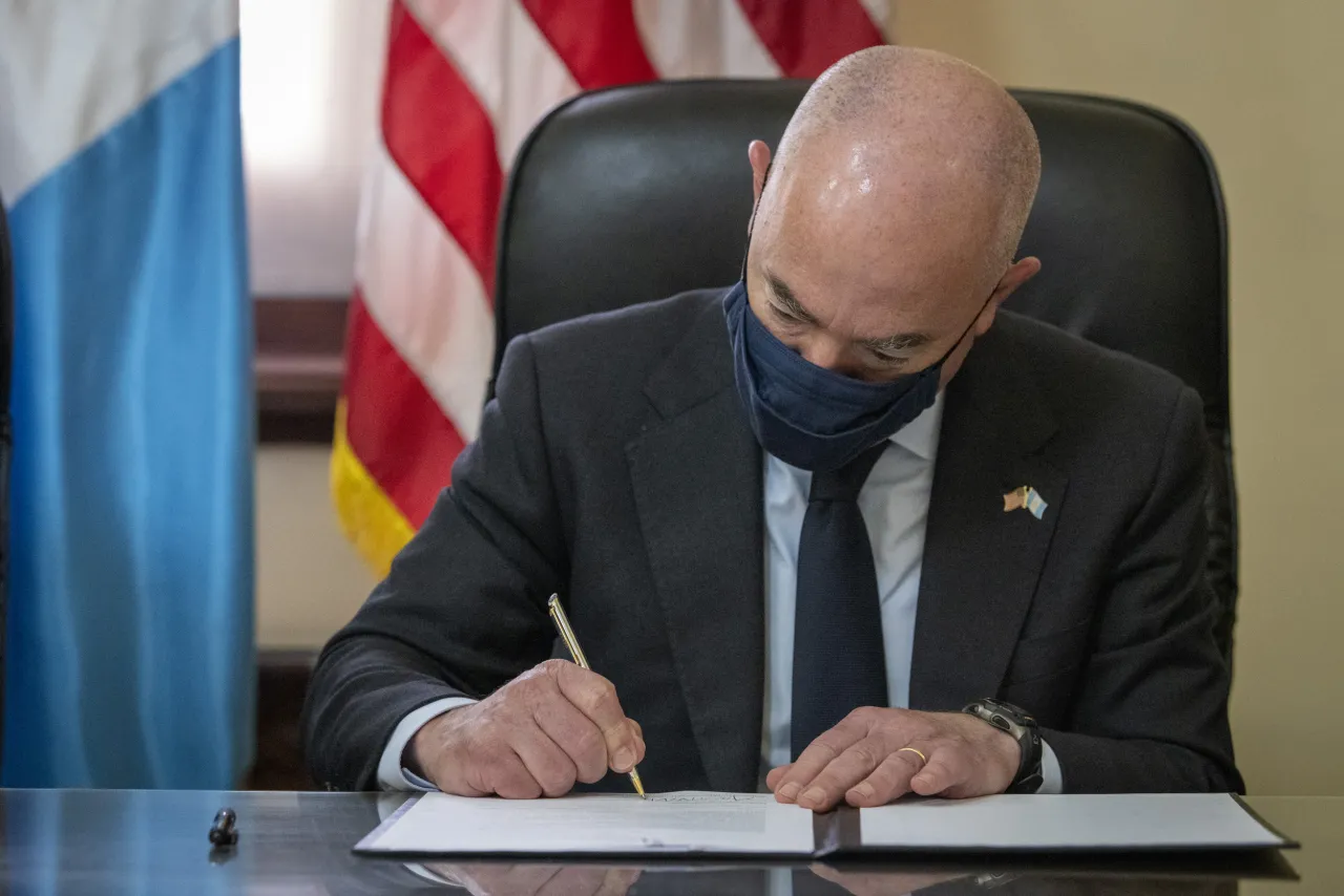 Image: DHS Secretary Alejandro Mayorkas Meets With Guatemala Minister of Government (10)