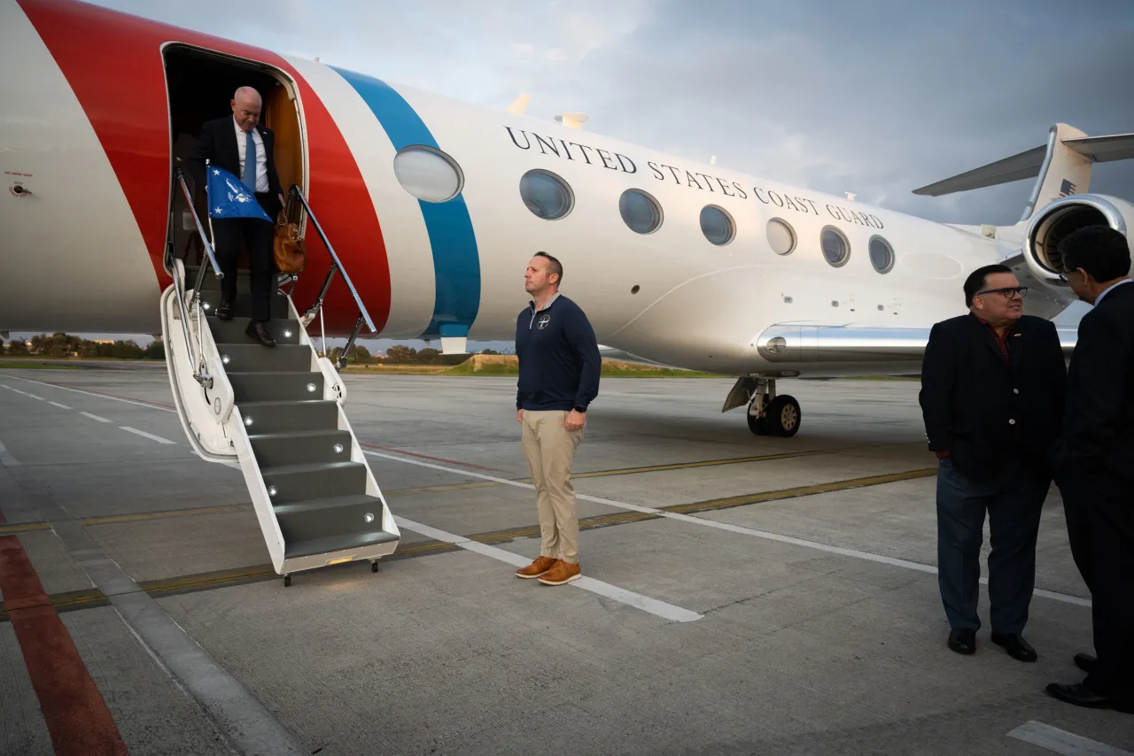 Image: DHS Secretary Alejandro Mayorkas Arrives in Bogota, Colombia (002)