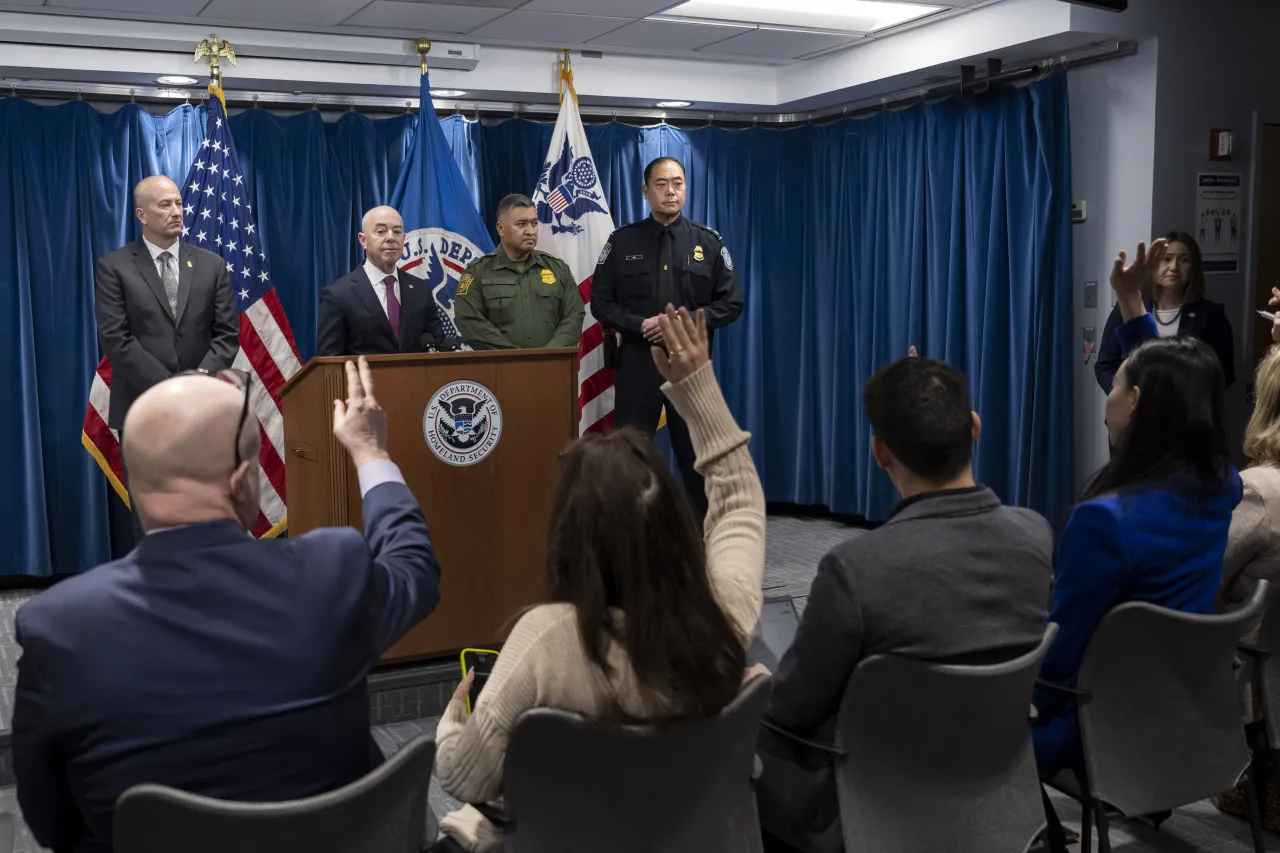 Image: DHS Secretary Alejandro Mayorkas Delivers Remarks on New Border Enforcement Measures (007)