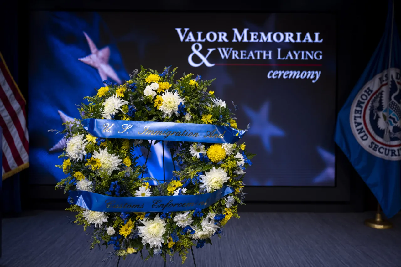 Image: DHS Secretary Alejandro Mayorkas Attends ICE Valor Memorial and Wreath Laying  (001)