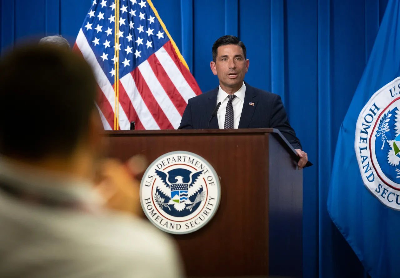 Image: DHS Press Briefing on Shooting of FPS Officers in California (10)