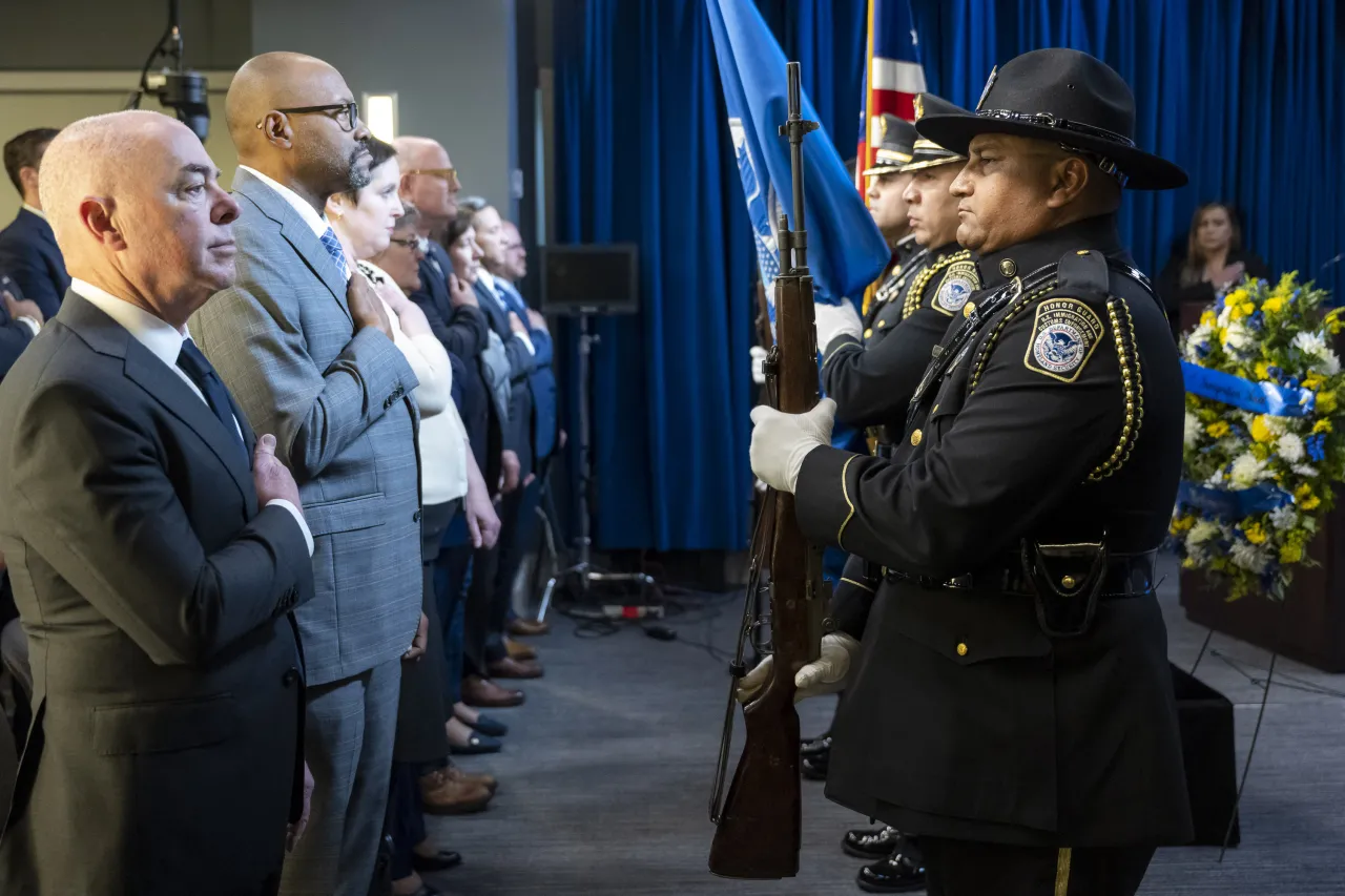 Image: DHS Secretary Alejandro Mayorkas Attends ICE Valor Memorial and Wreath Laying  (004)