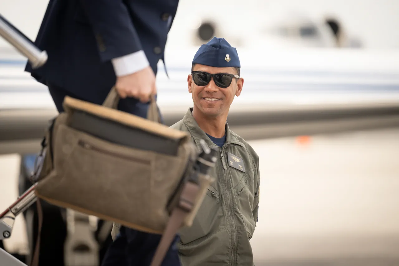 Image: DHS Secretary Alejandro Mayorkas Arrives to MIA (001)