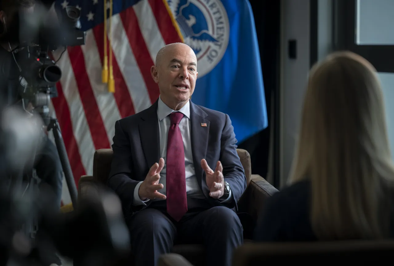 Image: DHS Secretary Alejandro Mayorkas Participates in a VICE News Interview (9)