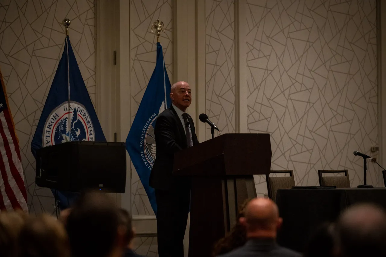 Image: DHS Secretary Alejandro Mayorkas Speaks at TSA Senior Leadership Conference (021)