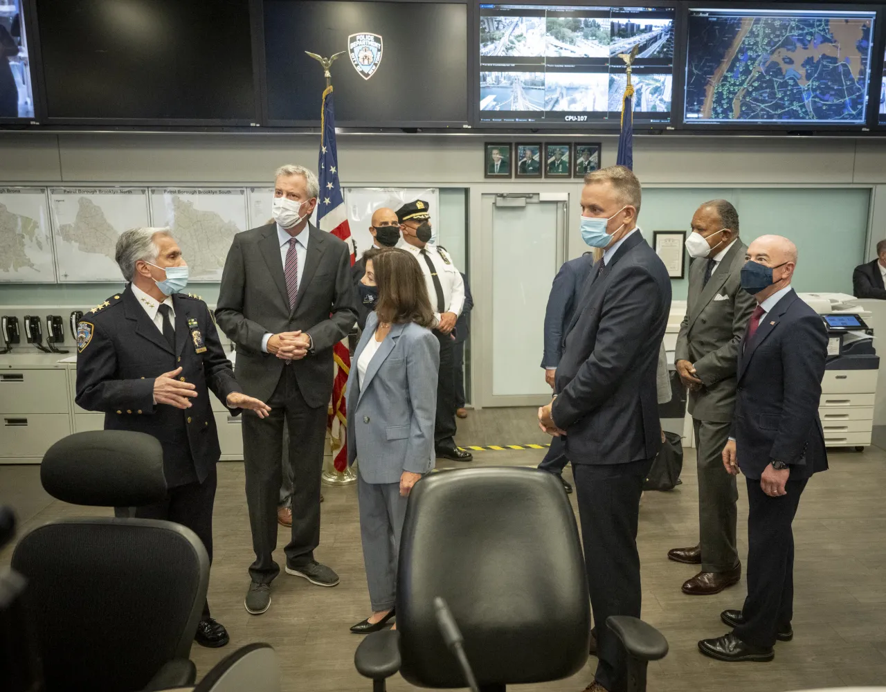 Image: DHS Secretary Alejandro Mayorkas Attends an NYPD Briefing (7)