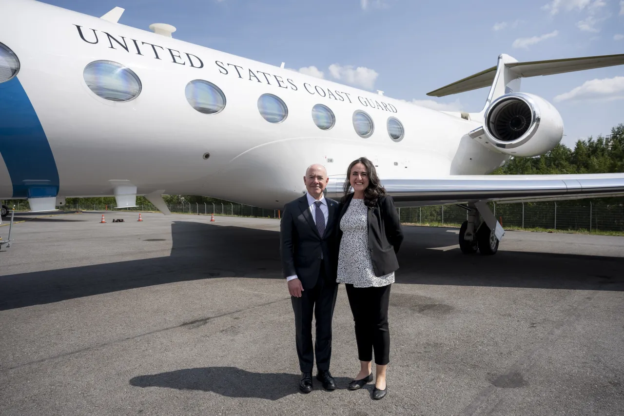 Image: DHS Secretary Alejandro Mayorkas Departs Stockholm, Sweden  (137)