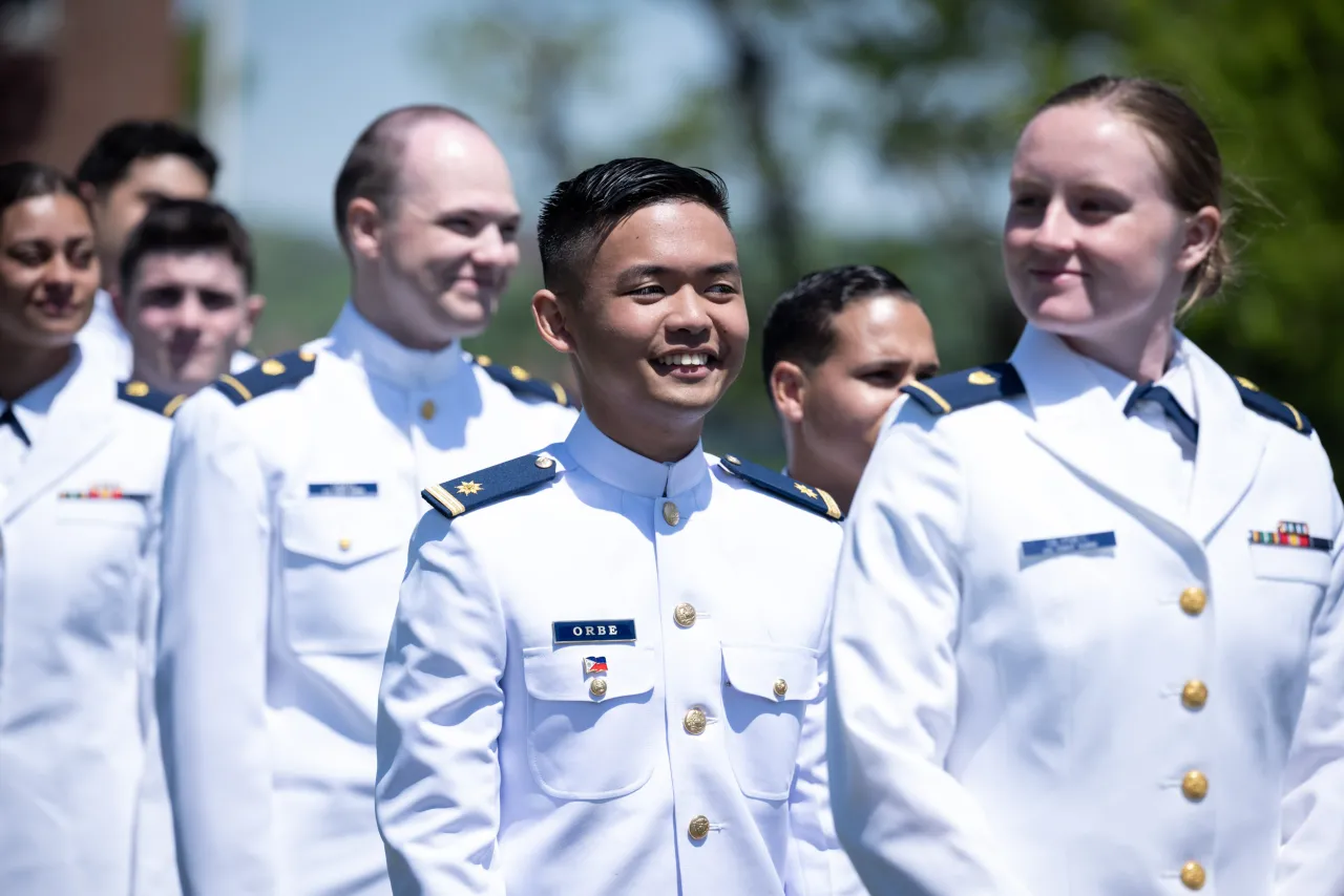 Image: DHS Secretary Alejandro Mayorkas Delivers Remarks at USCG Academy Commencement Address 2023 (052)