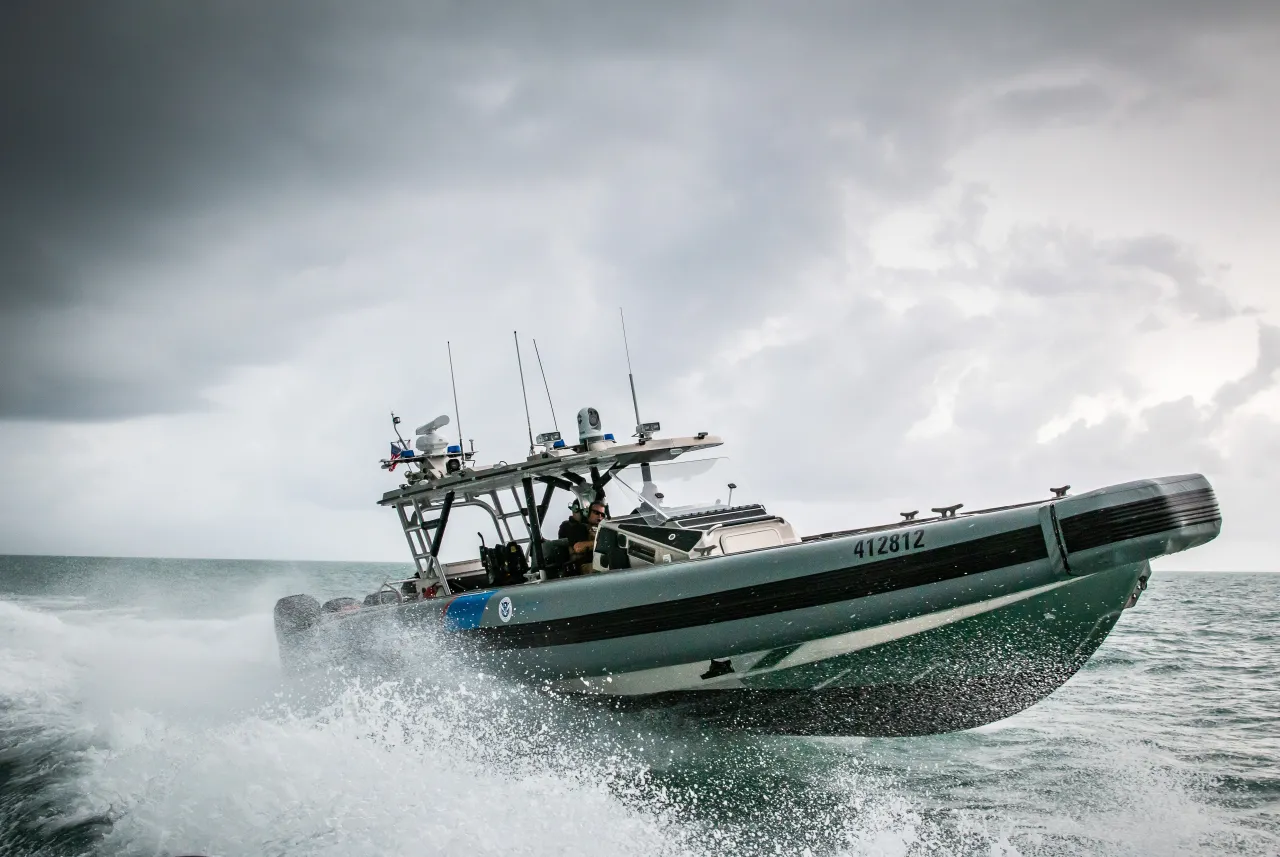 Image: CBP AMO Interdiction Agents Patrol Miami Harbor