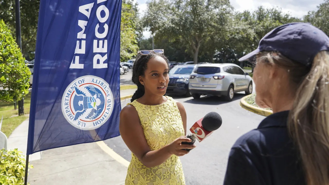 Image: FEMA Spokesperson Speaks with NBC News