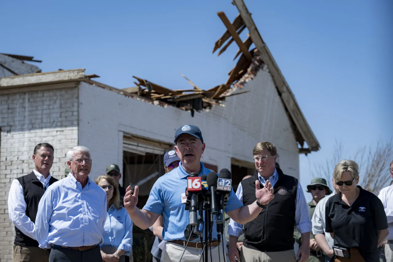 Image: DHS Secretary Alejandro Mayorkas Visits Rolling Fork, Mississippi  (064)