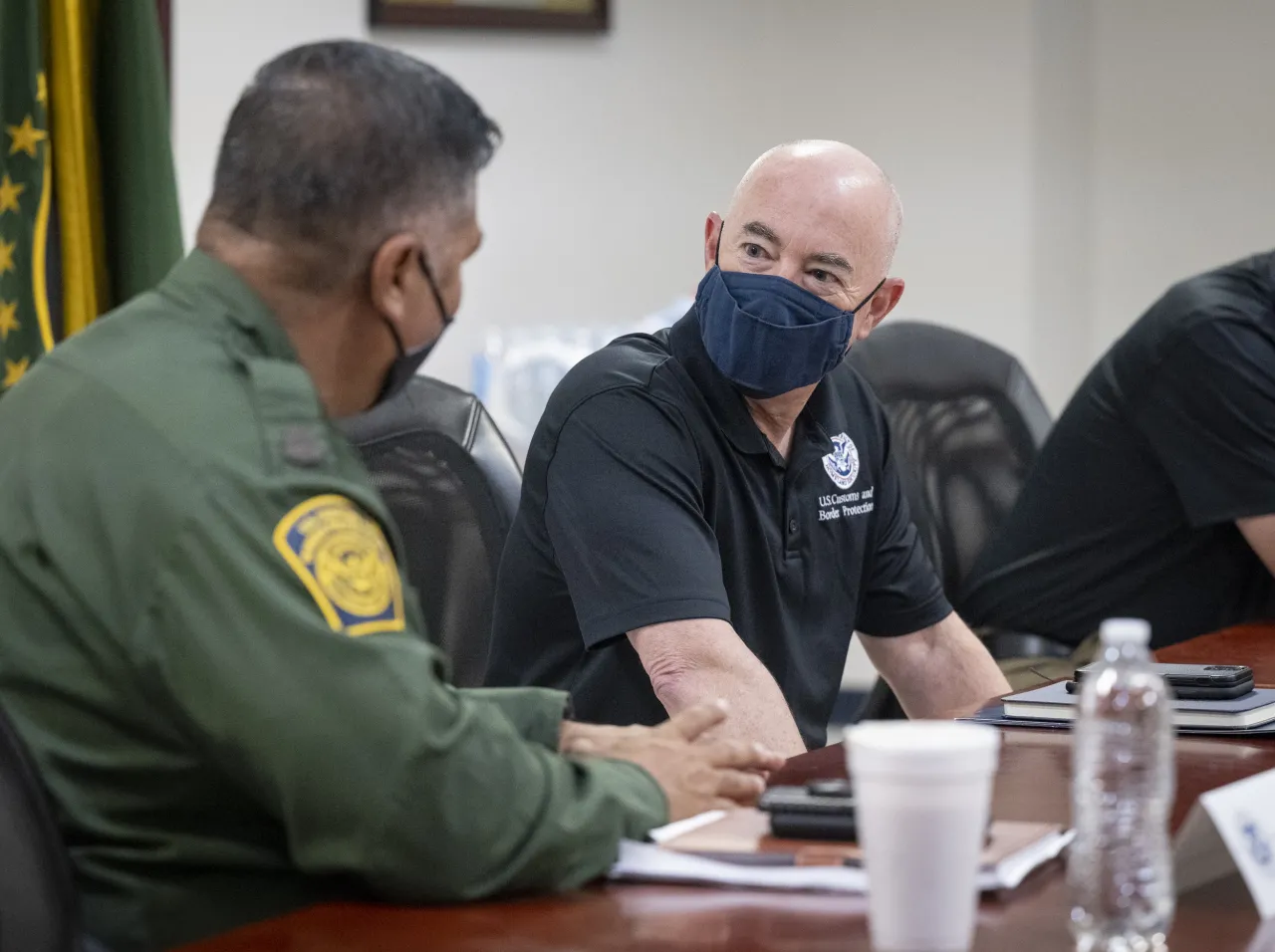 Image: DHS Secretary Alejandro Mayorkas Attends an Operational Brief (7)