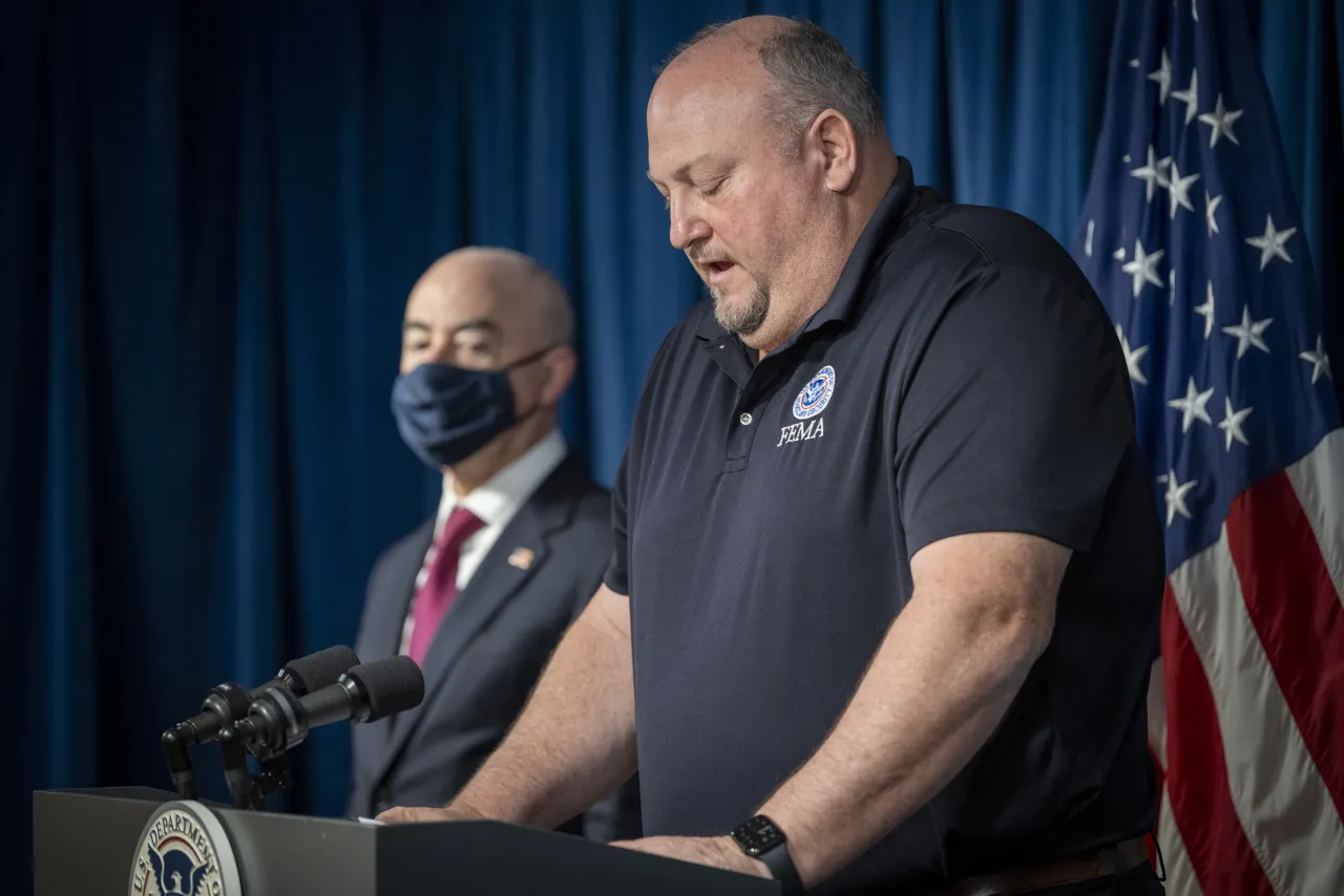 Image: DHS Secretary Alejandro Mayorkas Briefs Press on Operation Allies Welcome (15)
