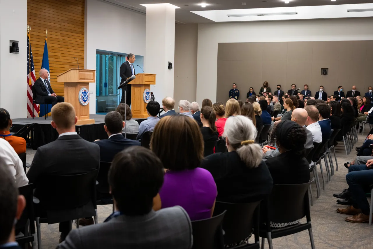 Image: DHS Secretary Alejandro Mayorkas Participates in Strategy, Policy, and Plans Town Hall (006)