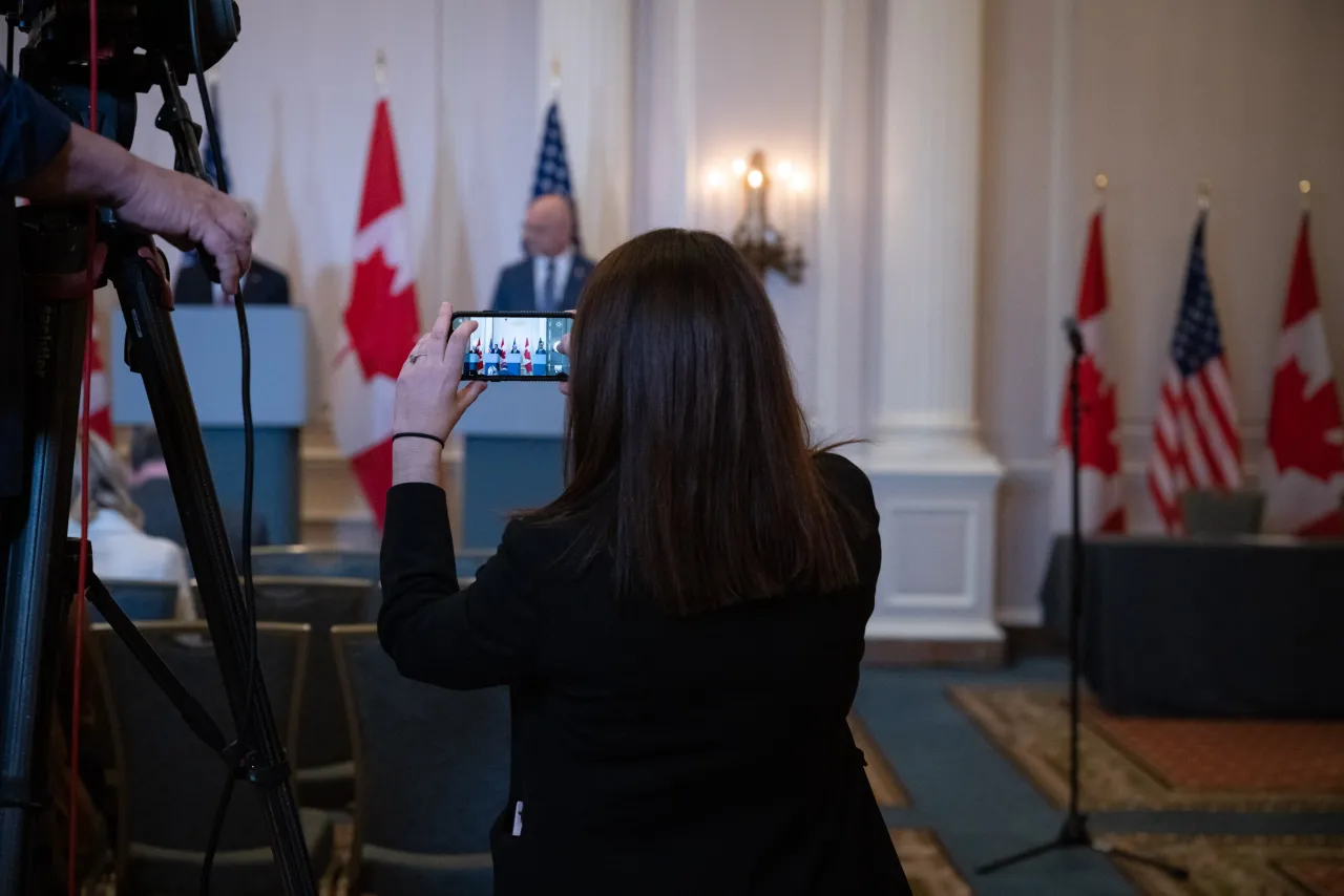 Image: DHS Secretary Alejandro Mayorkas Participates in Press Conference in Canada (019)