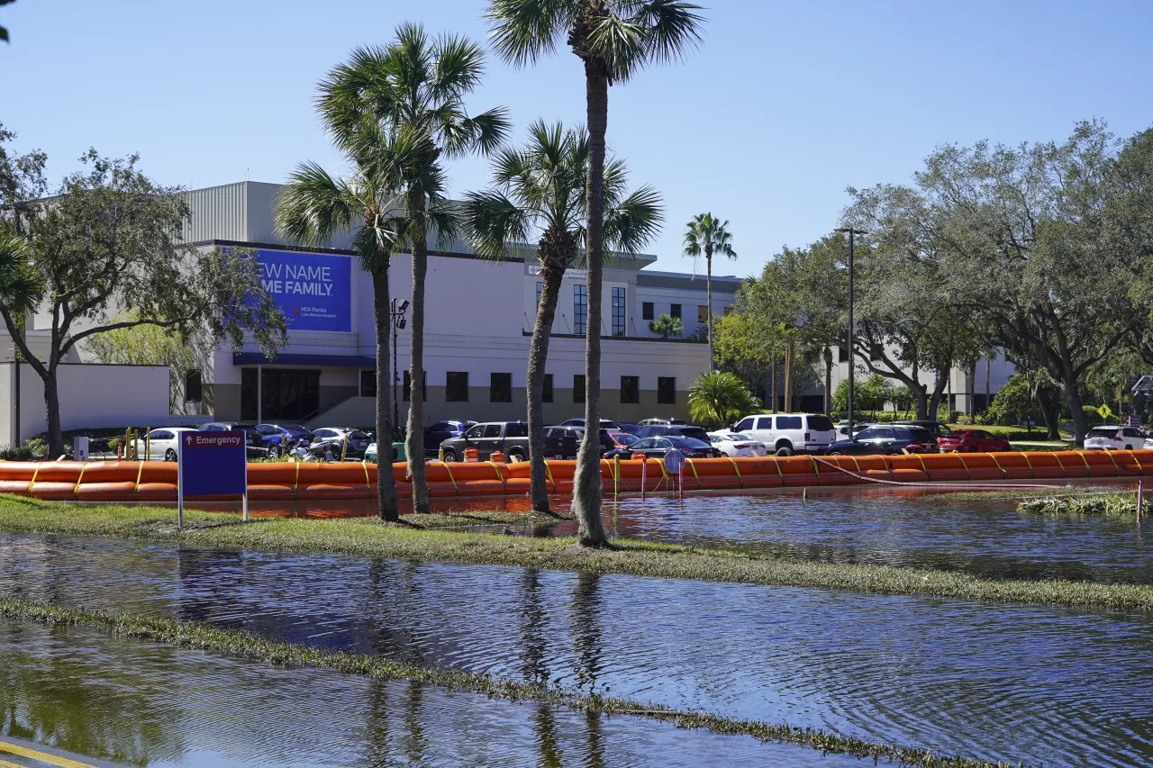 Image: Lake Monroe Hospital Grounds Flooded by Hurricane Ian