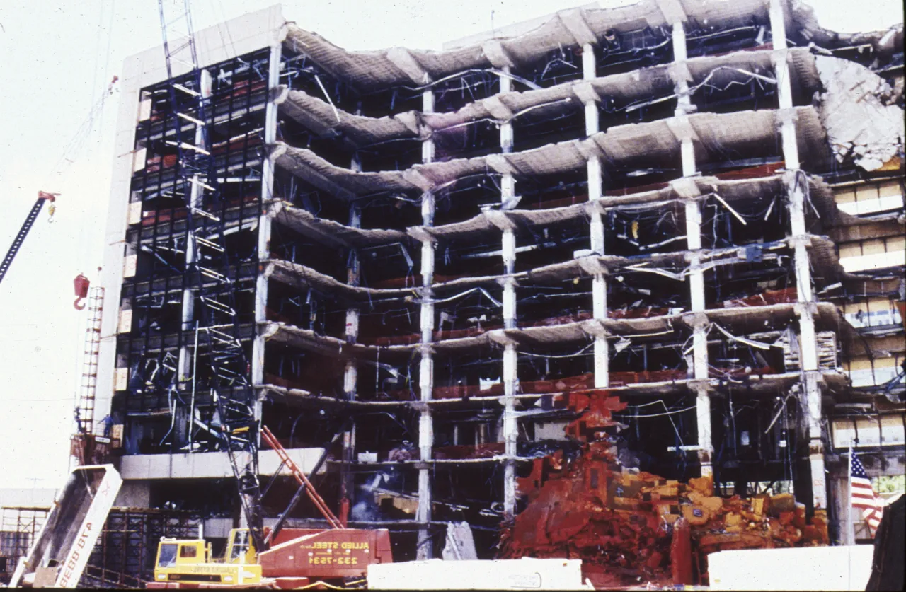 Image: Oklahoma City Bombing - A Cross Section of the Damage (2)