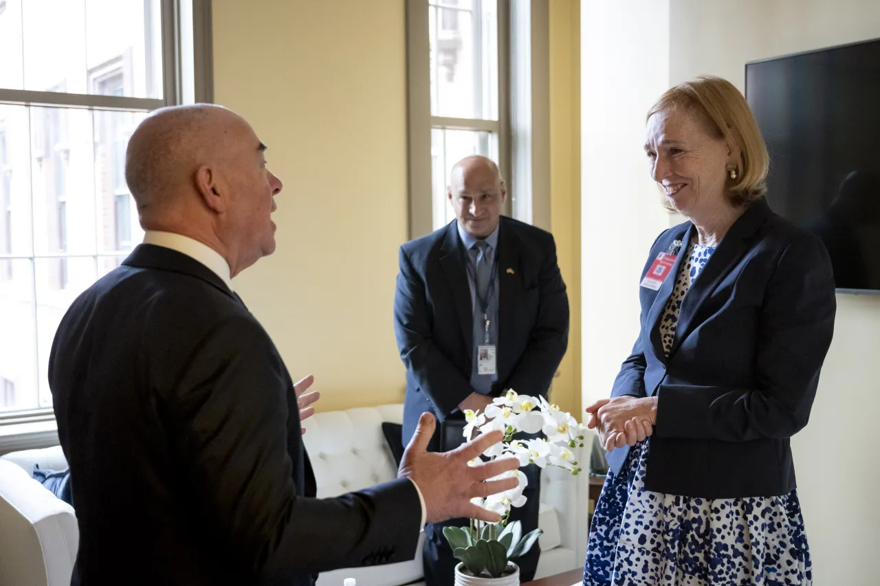 Image: DHS Secretary Alejandro Mayorkas Meets with German Ambassador Emily Haber  (002)